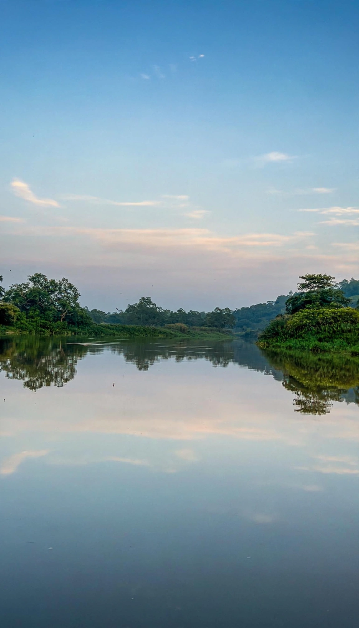 Safari boat cruising