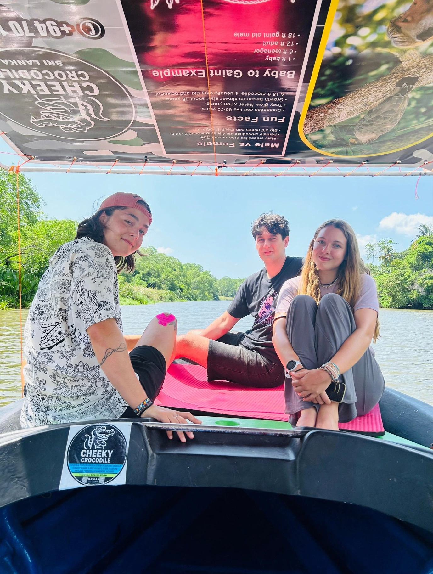 Safari boat cruising