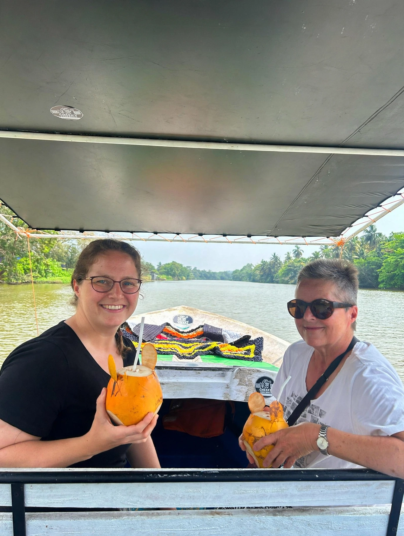 Safari boat cruising