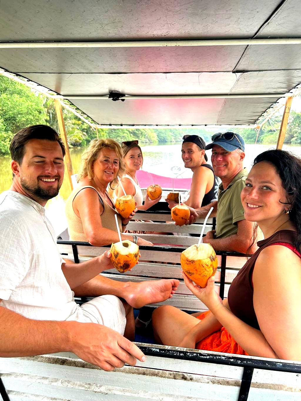Safari boat cruising