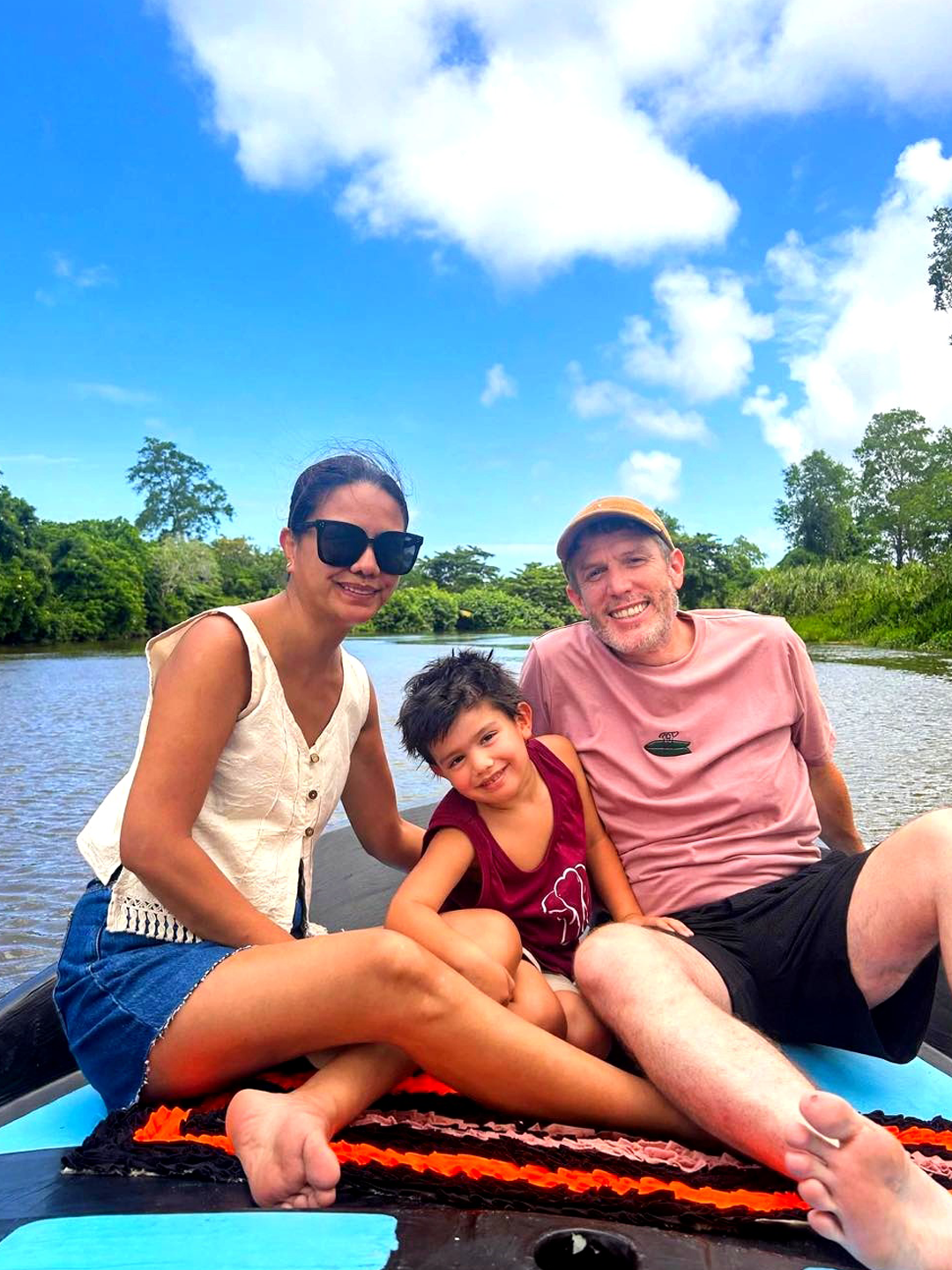 Golden sunset river cruise