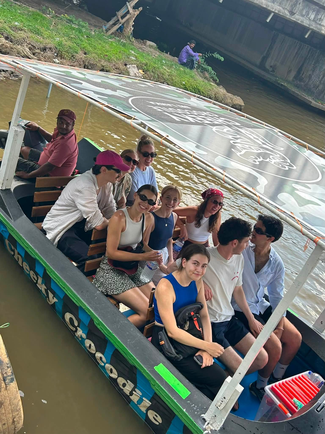 Golden sunset river cruise